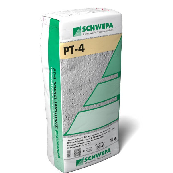 Sockel-Leichtputz PT-4 30 kg Schwepa