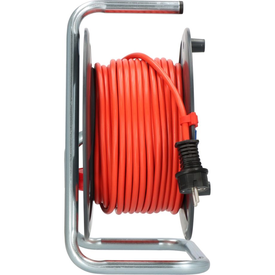 Brennenstuhl Kabeltrommel Garant 290 – 40m H05VV-F 3G1,5 mit 3 Steckdosen, Innenbereich, robust und sicher