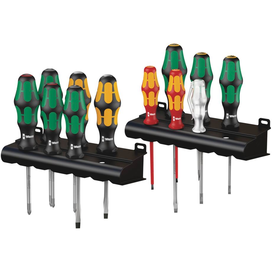 Wera Kraftform XXL Schraubendreherset – ergonomische Schraubendreher mit Kraftform-Griff, Profi Werkzeug Set in Box, Made in Germany