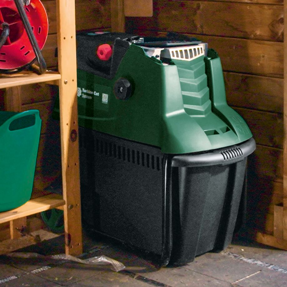Bosch AXT 25 TC Elektro-Häcksler mit 2500W Motor, Turbine-Cut-System und 53L Auffangbox
