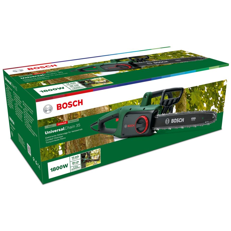 Bosch UniversalChain 35 Elektro-Kettensäge 1800W mit 35 cm Schwert