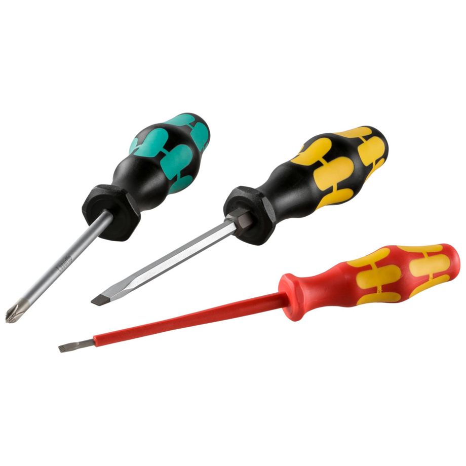 Wera Kraftform XXL Schraubendreherset – ergonomische Schraubendreher mit Kraftform-Griff, Profi Werkzeug Set in Box, Made in Germany