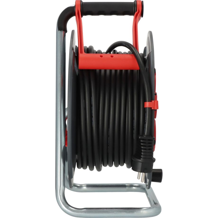 Die Professional Kabeltrommel 300 KU 2100 – 25 m, IP44, Outdoor-Kabeltrommel mit Steckdosen