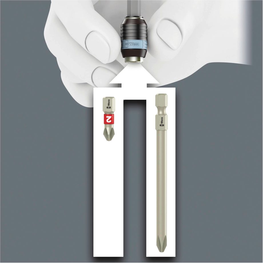 Wera Bit-Check 10 Stainless – 1 Bits-Sortiment im Etui, Edelstahl