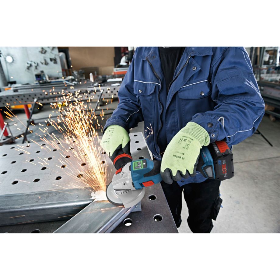 Bosch GWS 18V-15 SC Akku-Winkelschleifer 