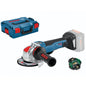 Bosch GWX 18V-10 PSC Akku-Winkelschleifer mit 125 mm Scheibe und bürstenlosem Motor.