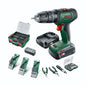 Bosch UniversalImpact 18V Akku-Schlagbohrmaschine mit 2-Gang-Getriebe und 20 Drehmomentstufen – ideal für Heimwerkerprojekte.