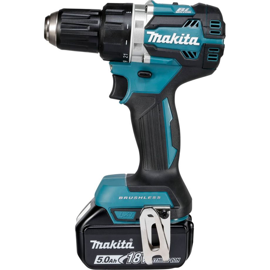 Makita DDF484RT3J Akku-Bohrschrauber 18 V mit 3x 5,0 Ah Akkus, Ladegerät und MAKPAC Koffer