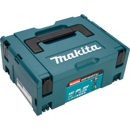 Makita DDF484RT3J Akku-Bohrschrauber 18 V mit 3x 5,0 Ah Akkus, Ladegerät und MAKPAC Koffer