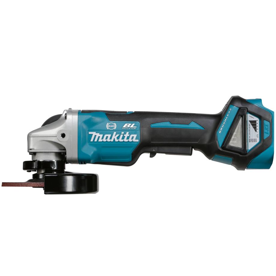 Makita DGA517Z Akku-Winkelschleifer 18V – Solo-Gerät mit 125 mm Scheibe & bürstenlosem Motor für präzise Schleifarbeiten.