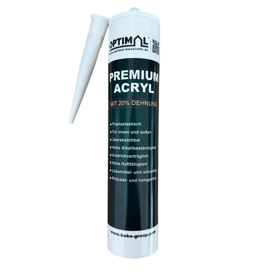 OPTIMAL Premium-Acryl ist eine hochwertige, elastische Dichtmasse mit&nbsp;20% Dehnung