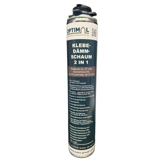 Optimal Klebe-Dämm-Schaum 2-in-1 – 750 ml