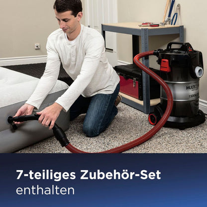 BISSELL MultiClean Wet & Dry Drum 23L – Nass- und Trockensauger mit Zubehör