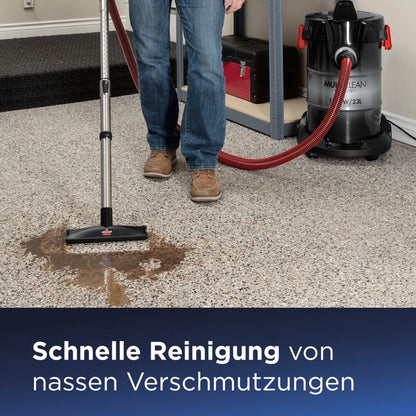 BISSELL MultiClean Wet & Dry Drum 23L – Nass- und Trockensauger mit Zubehör