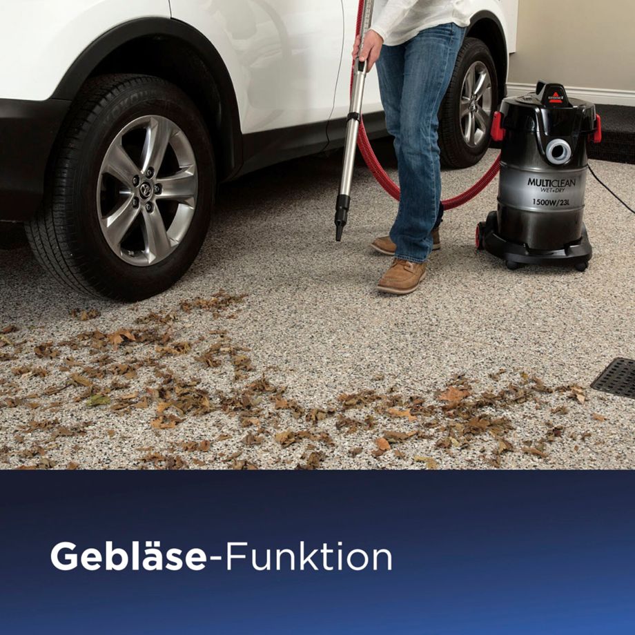 BISSELL MultiClean Wet & Dry Drum 23L – Nass- und Trockensauger mit Zubehör