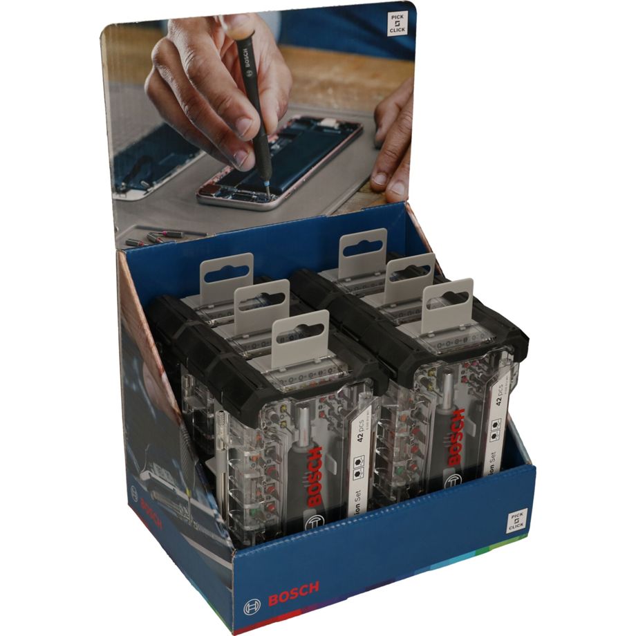 Bosch Präzisions- und Standard-Bitsatz 42-tlg. im praktischen Aufbewahrungskoffer