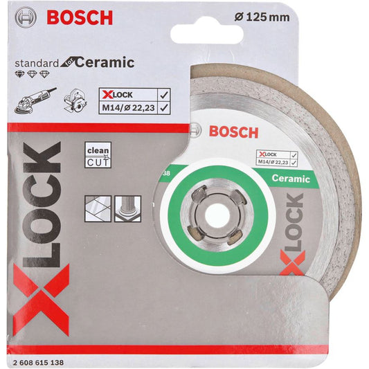 Bosch X-LOCK DIA-TS 125x22,23 mm – Diamant-Trennscheibe StC für Universal