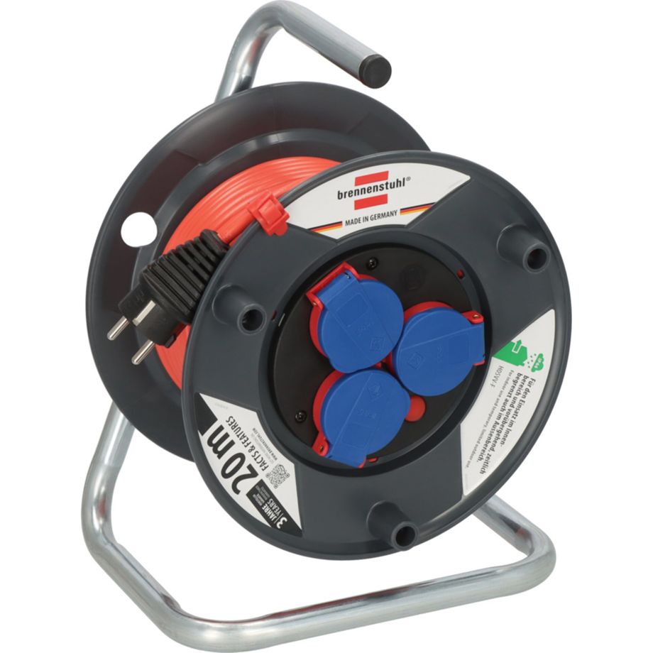 Brennenstuhl Garant 240 Kabeltrommel 20m H05VV-F3G1.5 mit 3 Steckdosen