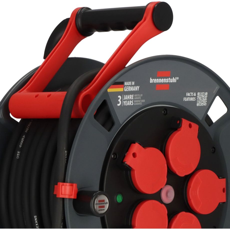 Brennenstuhl Profi Kabeltrommel 25m – IP44, robust für Innen- und Außeneinsatz