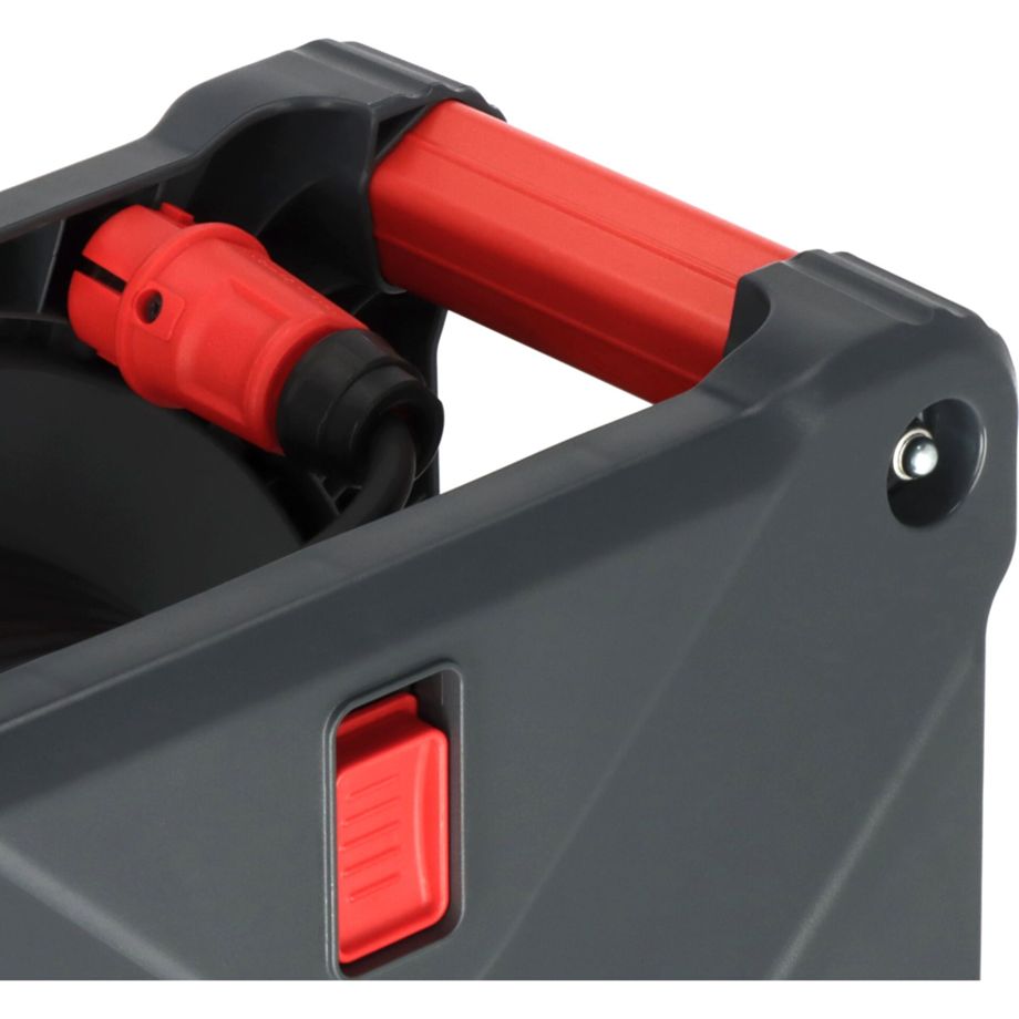 Brennenstuhl Profi Kabeltrommel Cube K 3200 – kompakte 33m Kabeltrommel mit IP44 und 5 Steckdosen