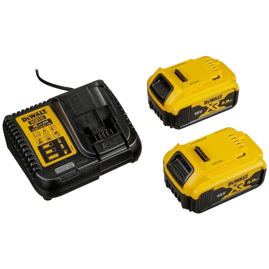 DeWalt DCD791P2-QW Akku-Bohrschrauber 18V 5,0Ah mit 2 Akkus, Ladegerät & Koffer