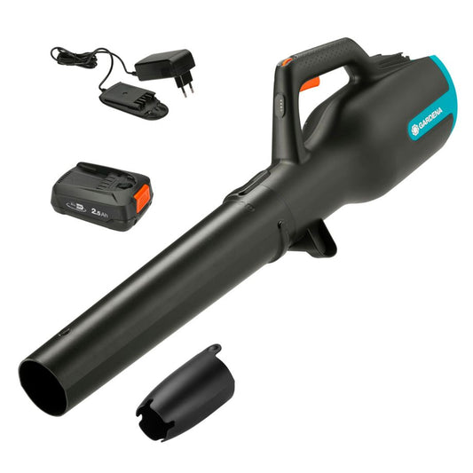 Gardena PowerJet 18V P4A Akku-Gartenbläser Ready-To-Use Set mit Akku und Ladegerät