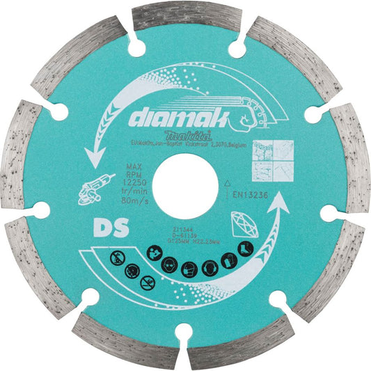 Makita D-61139 Diamantscheibe DIAMAK 125x22,23 mm – Winkelschleifer-Trennscheibe