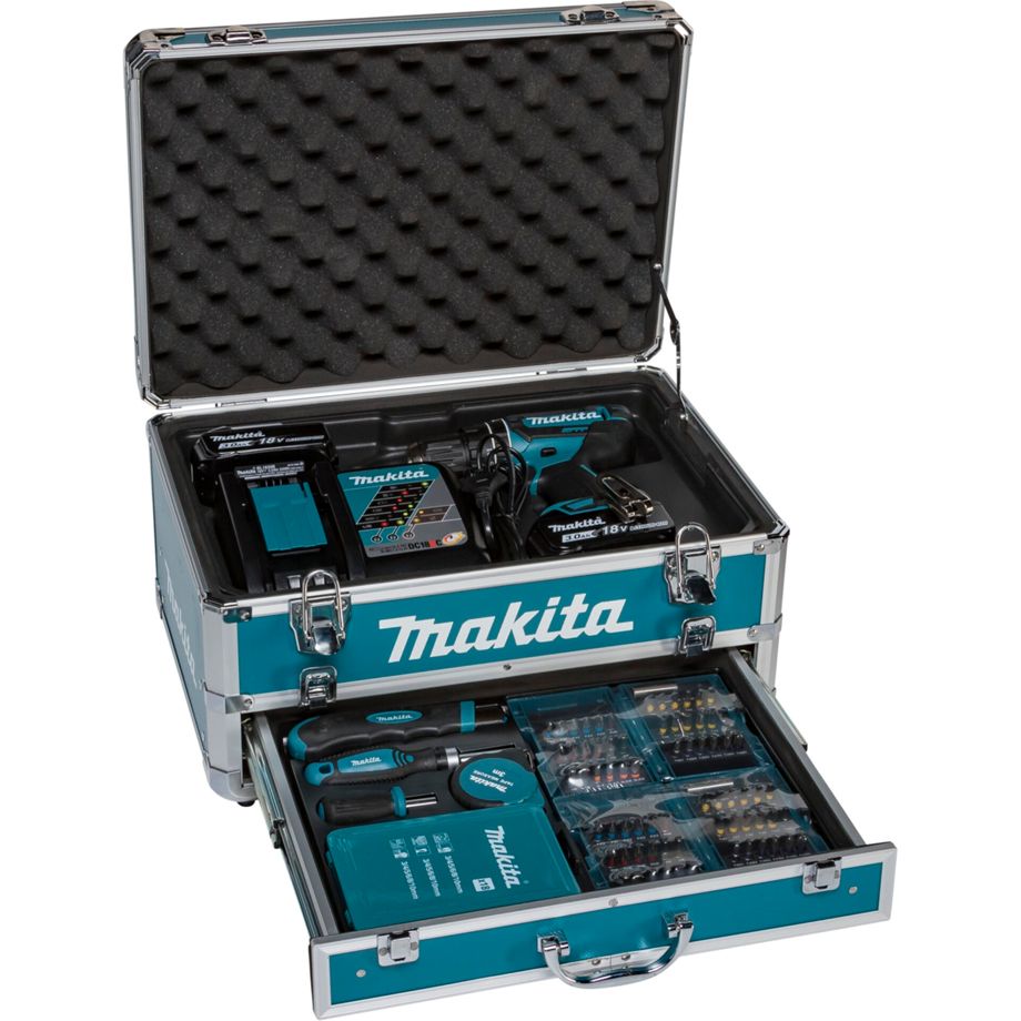 Makita DHP482RFX9 Akku-Schlagbohrschrauber – 18V, 2 Akkus, Ladegerät, Makpac