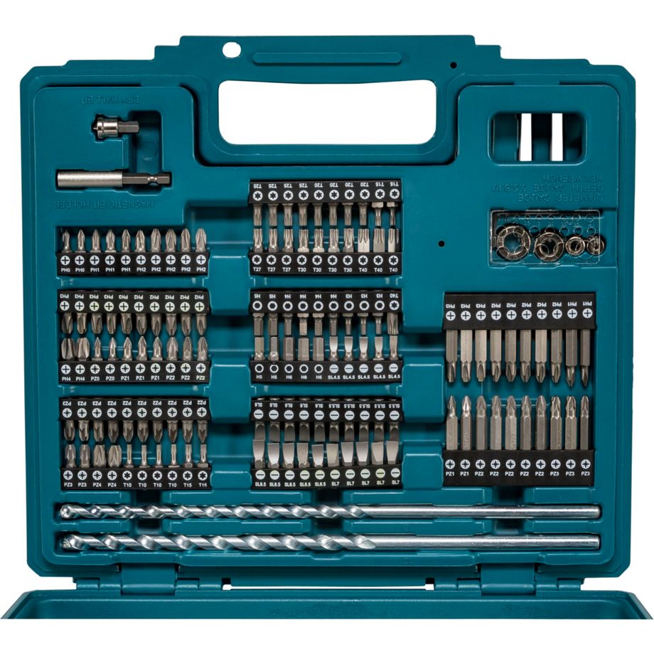 Makita E-11689 Bohrer- und Bit-Set 256-teilig – Bohrer, Bits und Zubehör in Box