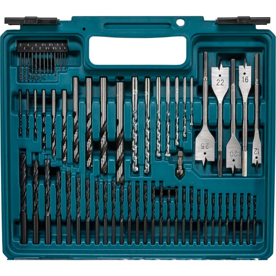Makita E-11689 Bohrer- und Bit-Set 256-teilig – Bohrer, Bits und Zubehör in Box