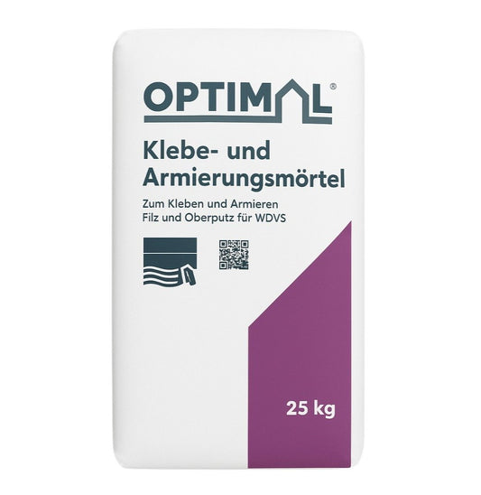 Optimal Klebe- und Armierungsmörtel 25 kg Sack – universeller Klebe- und Spachtelmörtel für WDVS