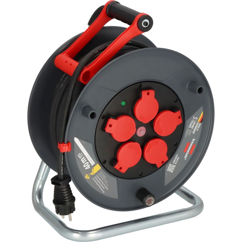Professional Kabeltrommel 300 KU 4200 – 40 m, IP44, Outdoor-Kabeltrommel mit Steckdosen