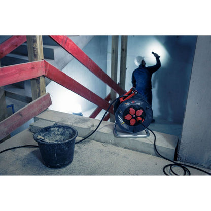 Professional Kabeltrommel 300 KU 4200 – 40 m, IP44, Outdoor-Kabeltrommel mit Steckdosen