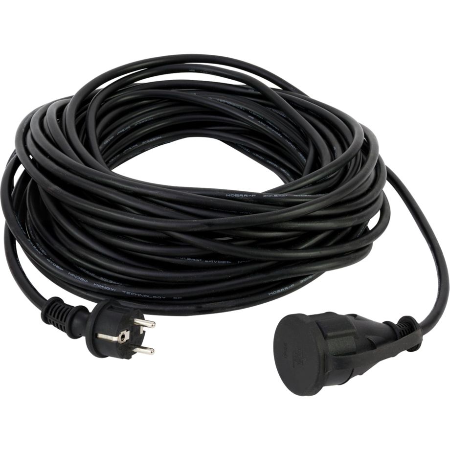 REV Verlängerungskabel 10m schwarz – IP44 spritzwassergeschützt für innen & außen