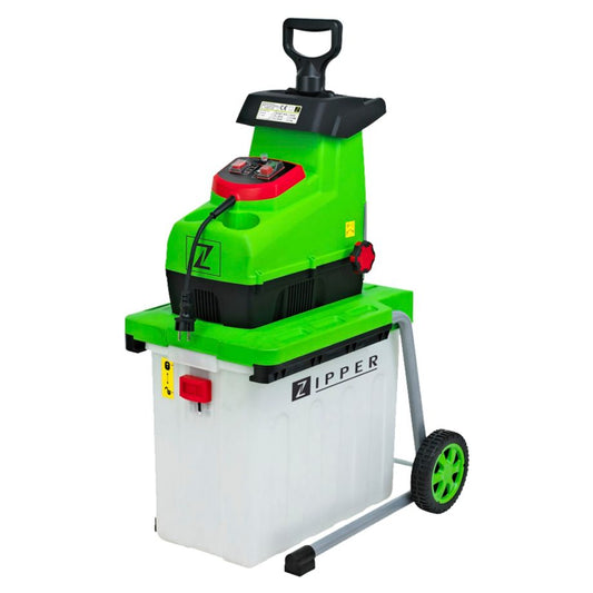 Zipper ZI-GHAS2800 Gartenhäcksler mit 2800W Motor und 60L Auffangbox